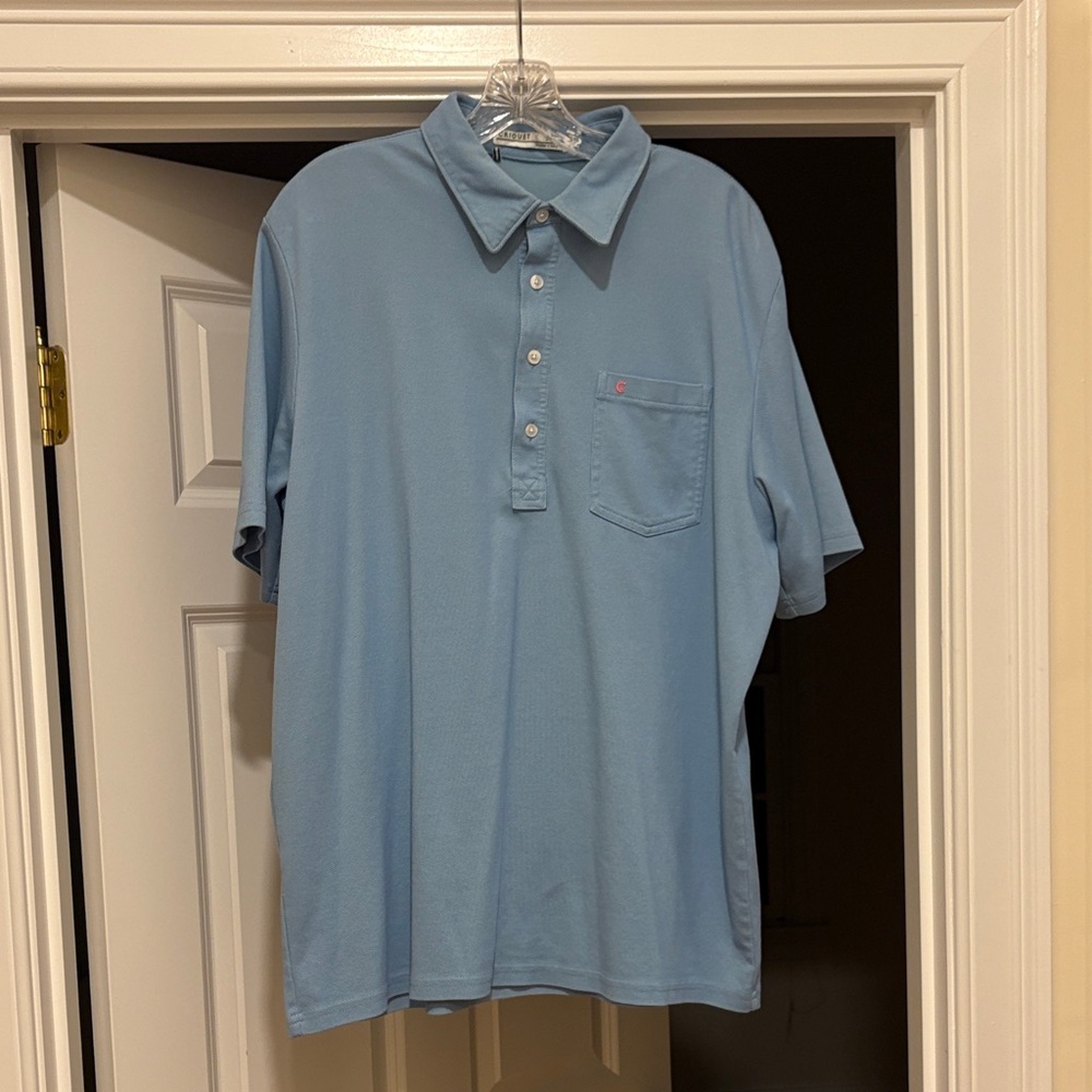 Criquet Light Blue spotted Polo Shirt